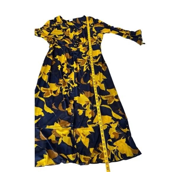 CAbi Navy Floral Midnight Midi  Dress, Size Extra Large - Picture 10 of 14